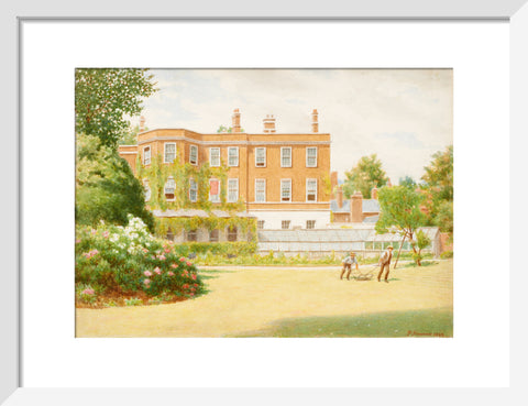 York House from garden, 1899 (Art print, Small, White)