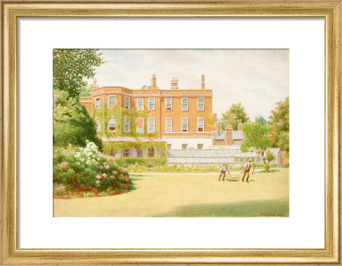York House from garden, 1899 (Art print, Small, Gold)