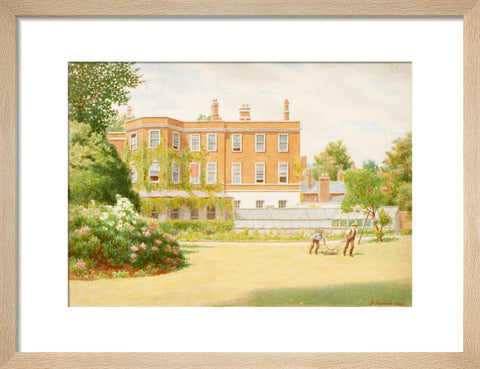 York House from garden, 1899 (Art print, Small, Natural)