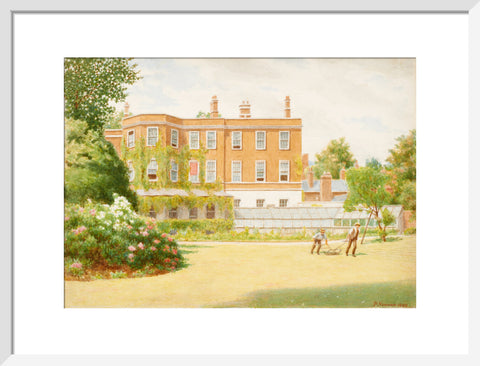 York House from garden, 1899 (Art print, Medium, White)