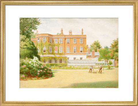 York House from garden, 1899 (Art print, Medium, Gold)