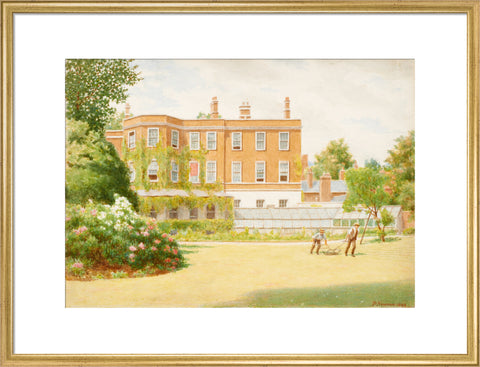 York House from garden, 1899 (Art print, Large, Gold)