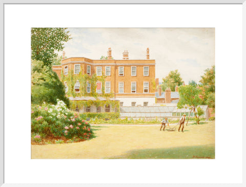 York House from garden, 1899 (Art print, Extra large, White)