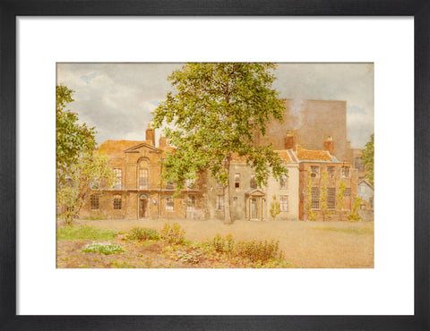 Group of Old Houses, South Kensington Museum (Art print, Small, Black)
