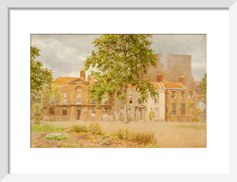 Group of Old Houses, South Kensington Museum (Art print, Small, White)