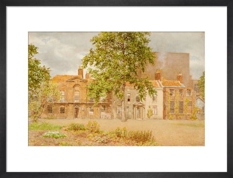 Group of Old Houses, South Kensington Museum (Art print, Medium, Black)