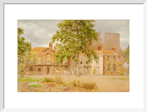 Group of Old Houses, South Kensington Museum (Art print, Medium, White)