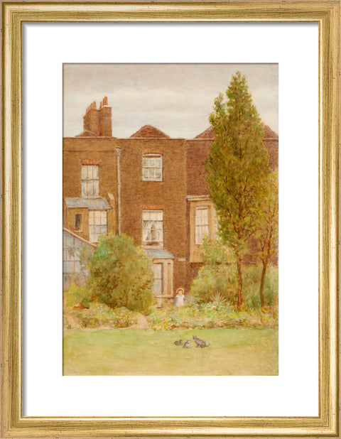Back of 252 Fulham Road, 1910 (Art print, Small, Gold)