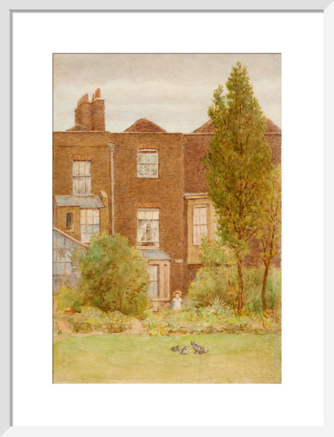 Back of 252 Fulham Road, 1910 (Art print, Medium, White)