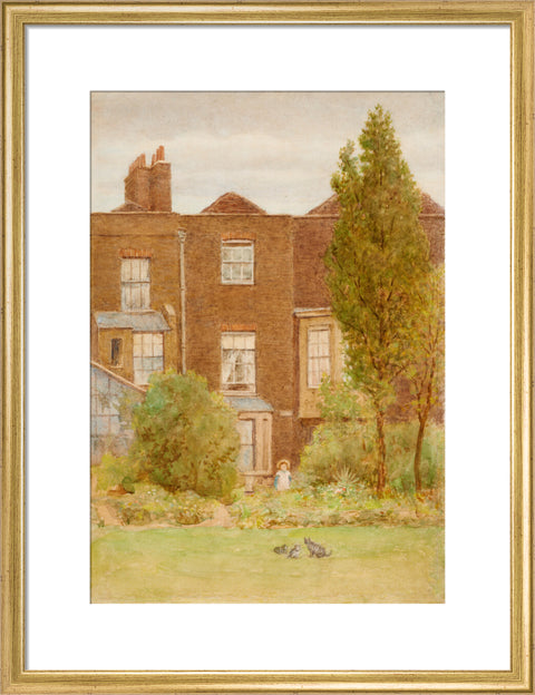 Back of 252 Fulham Road, 1910 (Art print, Medium, Gold)