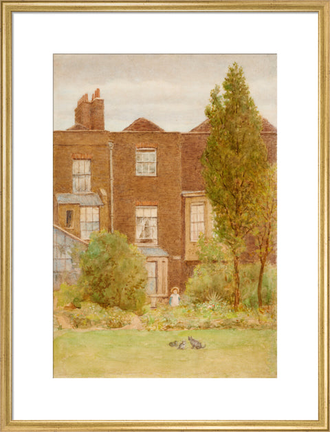 Back of 252 Fulham Road, 1910 (Art print, Large, Gold)