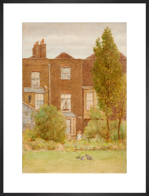 Back of 252 Fulham Road, 1910 (Art print, Extra large, Black)
