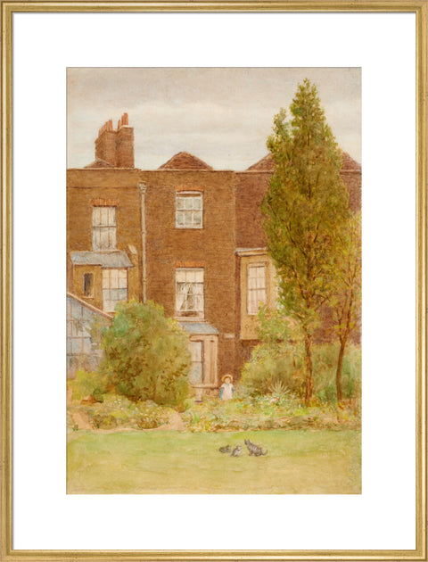 Back of 252 Fulham Road, 1910 (Art print, Extra large, Gold)