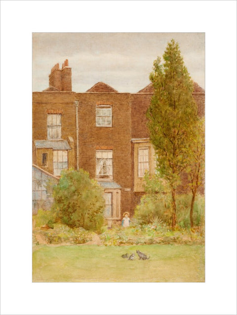 Back of 252 Fulham Road, 1910 (Art print, Large, unframed)