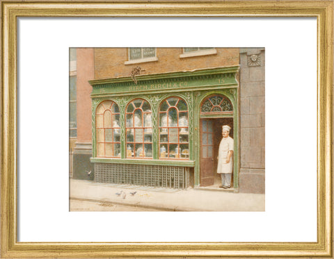 Birch''s Confectionary Shop, 15 Cornhill, 1926 (Art print, Small, Gold)