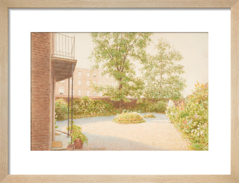 The Garden of Mrs Siddon''s House, Baker Street, (Art print, Small, Natural)