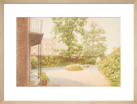 The Garden of Mrs Siddon''s House, Baker Street, (Art print, Medium, Natural)