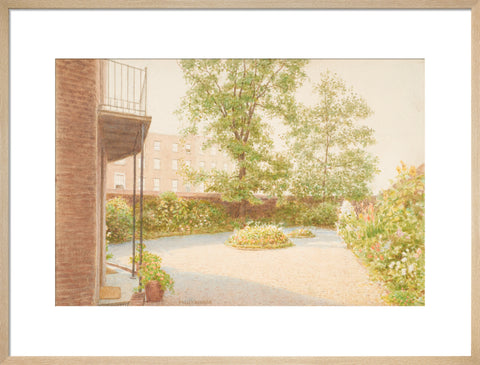 The Garden of Mrs Siddon''s House, Baker Street, (Art print, Large, Natural)