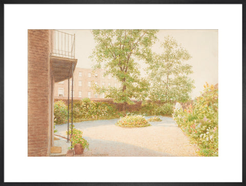 The Garden of Mrs Siddon''s House, Baker Street, (Art print, Extra large, Black)