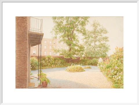 The Garden of Mrs Siddon''s House, Baker Street, (Art print, Extra large, White)