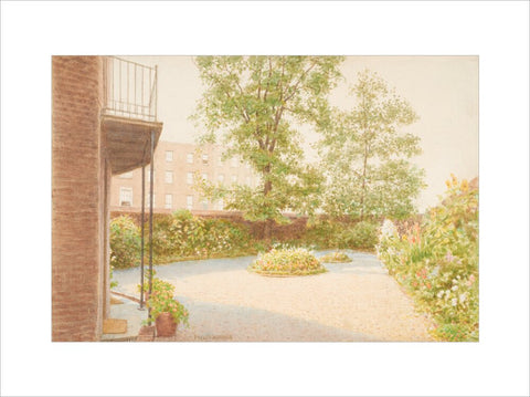 The Garden of Mrs Siddon''s House, Baker Street, (Art print, Extra large, unframed)
