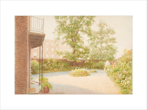 The Garden of Mrs Siddon''s House, Baker Street, (Art print, Small, unframed)