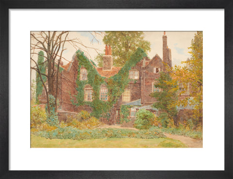 The ''Gables'', Wandsworth Common, May 27, 1899 (Art print, Small, Black)