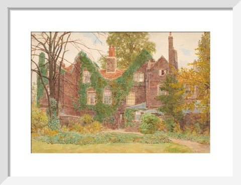 The ''Gables'', Wandsworth Common, May 27, 1899 (Art print, Small, White)