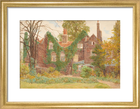The ''Gables'', Wandsworth Common, May 27, 1899 (Art print, Small, Gold)