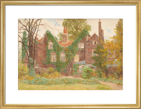 The ''Gables'', Wandsworth Common, May 27, 1899 (Art print, Medium, Gold)