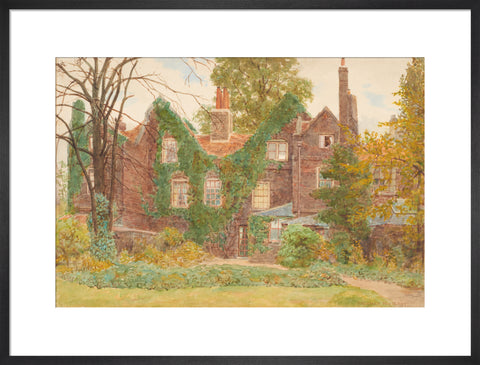 The ''Gables'', Wandsworth Common, May 27, 1899 (Art print, Large, Black)