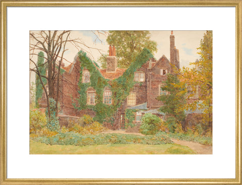 The ''Gables'', Wandsworth Common, May 27, 1899 (Art print, Large, Gold)