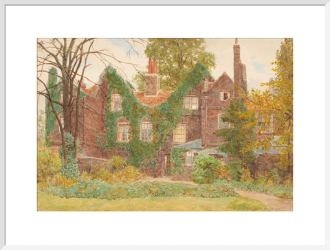 The ''Gables'', Wandsworth Common, May 27, 1899 (Art print, Extra large, White)
