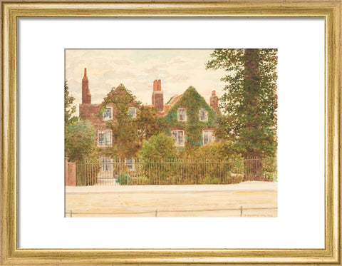 Gables, Wandsworth Common, July 1899 (Art print, Small, Gold)