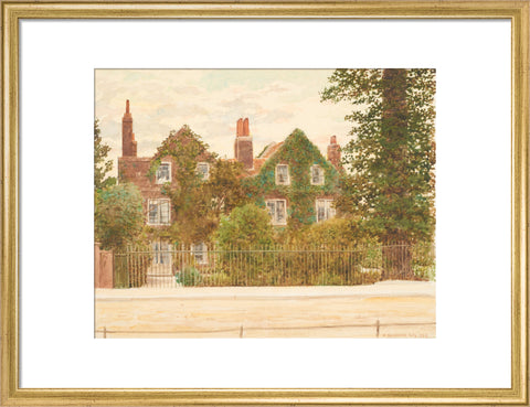 Gables, Wandsworth Common, July 1899 (Art print, Medium, Gold)