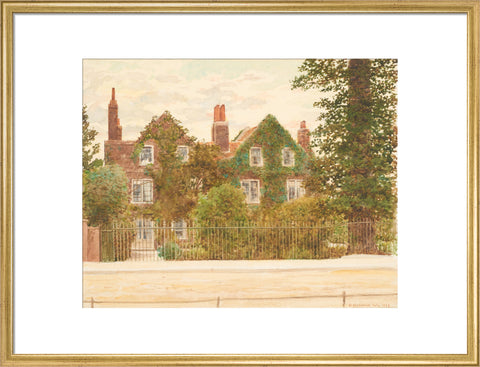 Gables, Wandsworth Common, July 1899 (Art print, Large, Gold)