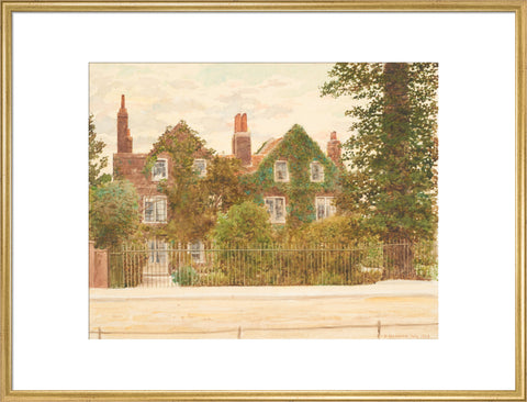 Gables, Wandsworth Common, July 1899 (Art print, Extra large, Gold)