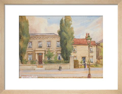 Charles Lamb''s Home, Chaseside - Enfield, Edmonton, between 1891-1899 (Art print, Small, Natural)