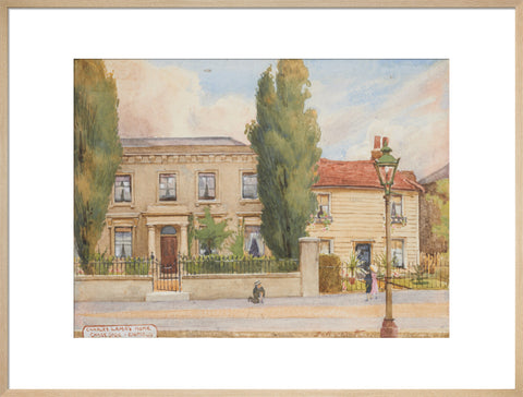 Charles Lamb''s Home, Chaseside - Enfield, Edmonton, between 1891-1899 (Art print, Extra large, Natural)