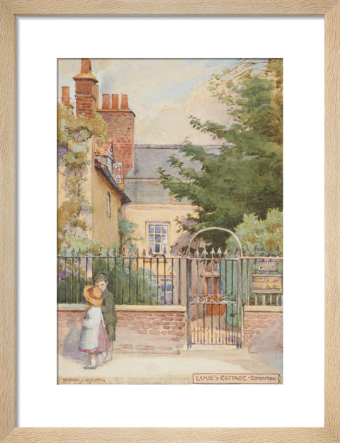 Lamb''s Cottage - Enfield, Edmonton, between 1891-1899 (Art print, Small, Natural)