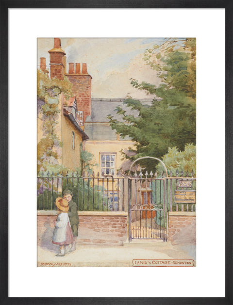 Lamb''s Cottage - Enfield, Edmonton, between 1891-1899 (Art print, Medium, Black)