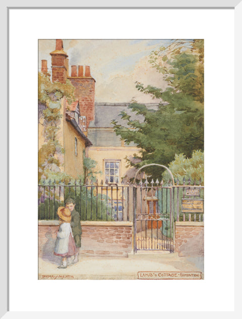 Lamb''s Cottage - Enfield, Edmonton, between 1891-1899 (Art print, Medium, White)