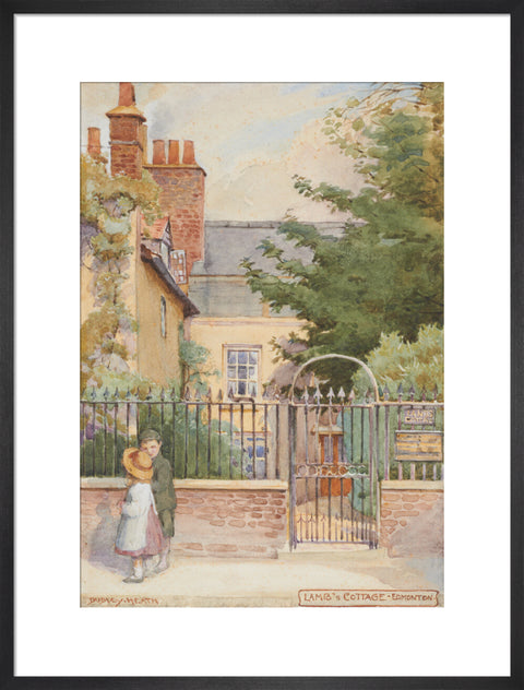 Lamb''s Cottage - Enfield, Edmonton, between 1891-1899 (Art print, Large, Black)