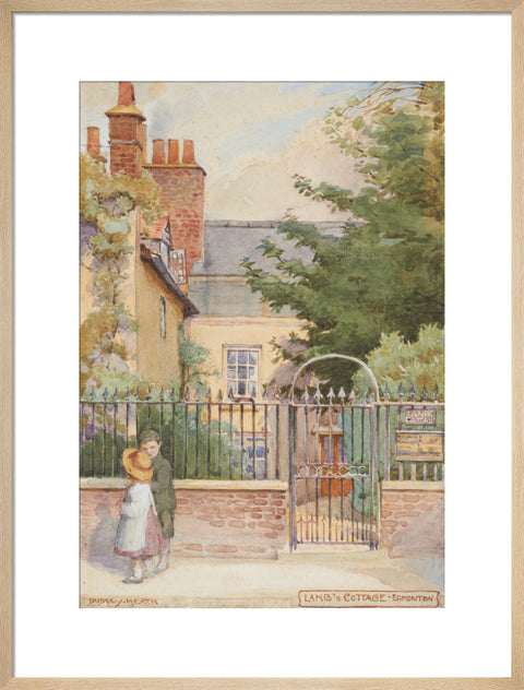 Lamb''s Cottage - Enfield, Edmonton, between 1891-1899 (Art print, Large, Natural)