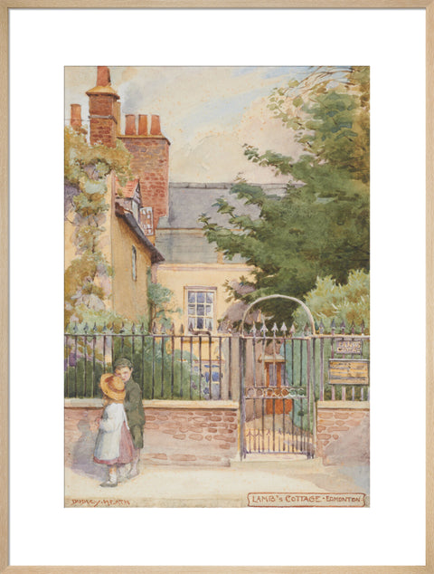 Lamb''s Cottage - Enfield, Edmonton, between 1891-1899 (Art print, Extra large, Natural)