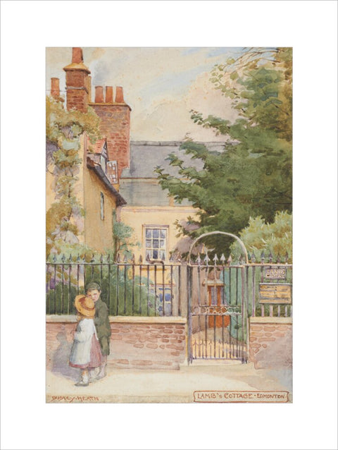 Lamb''s Cottage - Enfield, Edmonton, between 1891-1899 (Art print, Large, unframed)