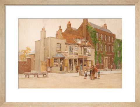 The Red Cow Inn and Dr. Burney''s House, Hammersmith Road, 1897 (Art print, Small, Natural)