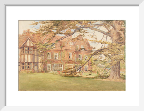 Cedar House, Hillingdon, 1902 (Art print, Small, White)