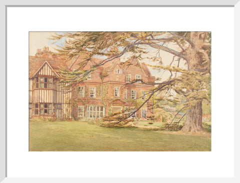 Cedar House, Hillingdon, 1902 (Art print, Medium, White)