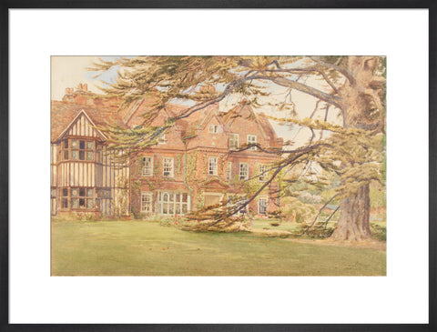 Cedar House, Hillingdon, 1902 (Art print, Large, Black)
